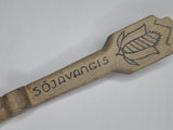 Original Estonian 1941 Prisoner of War Carved Wooden Spoon
