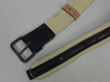 Repro Soviet Tan Web Equipment Belt w/ Black Leather (Size 1)