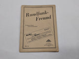 Original WWII 1930's German Rundfunk-Freund Radio Booklet