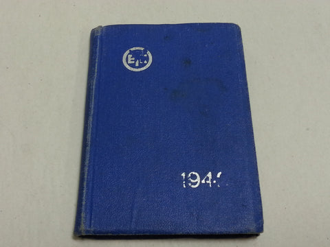 WWII Estonian 1942 Pocket Calendar / Planner