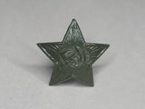 Soviet Large Green Painted Hat Stars