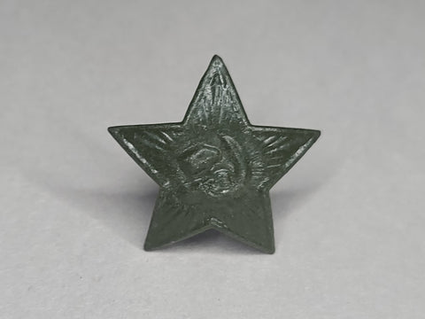 Soviet Large Green Painted Hat Stars