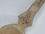 Original Estonian 1941 Prisoner of War Carved Wooden Spoon