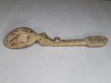 Original Estonian 1941 Prisoner of War Carved Wooden Spoon