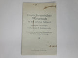 Immediate Postwar German-Russian Dictionary Approved by the Red Army