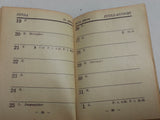 Estonian 1942 Pocket Calendar / Planner