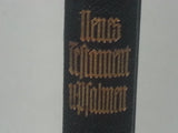 1933 German New Testament Protestant Bible with Psalms (1937 Inscription)