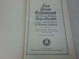 1933 German New Testament Protestant Bible with Psalms (1937 Inscription)