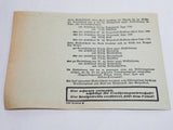 Original German Ration Card Coburg 1945 Flour for 5 People 71 72 73