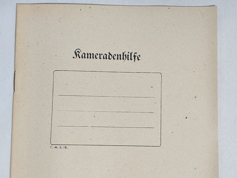 German Kameradenhilfe Notebook