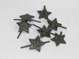 Small Green Painted Soviet Hat Stars