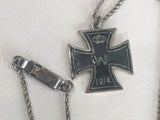 WWI German 1914 Iron Cross Necklace