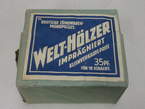 Original WWII German 10-Pack Welt Hölzer Brand Matches