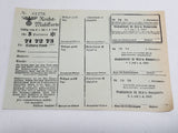 Original WWII German Ration Card Coburg 1945 Flour for 5 People