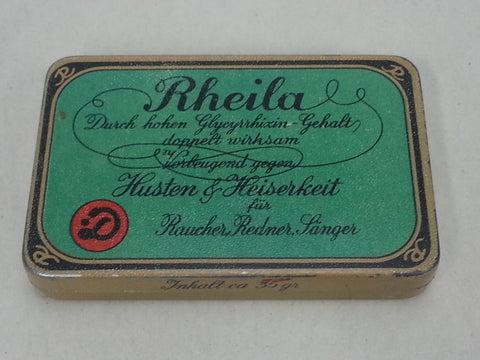 Original WWII German Rheila Cough Drops Tin