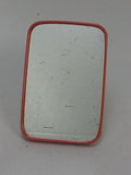 Original German Shaving Mirror w/ Orange Cellophane Trim