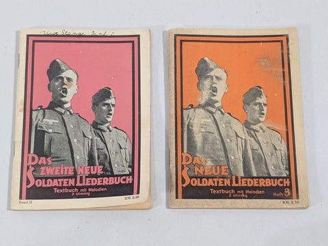 Original WWII German Soldier's Songbooks Vol 2 & 3