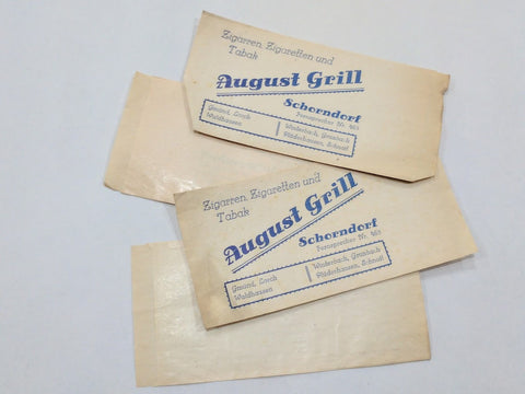 Original German Tobacco Sales Bags August Grill