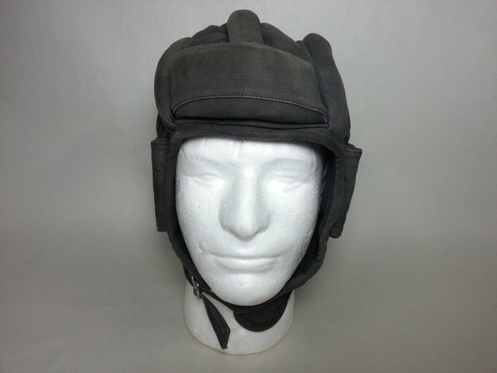 Original WWII Soviet Russian Tanker Helmet Damaged