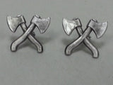 Repro WWII Soviet Russian Large Crossed Axe Devices Engineer Collar Tabs