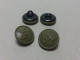 Repro WWII Soviet Russian 14mm Tunic Buttons - Green