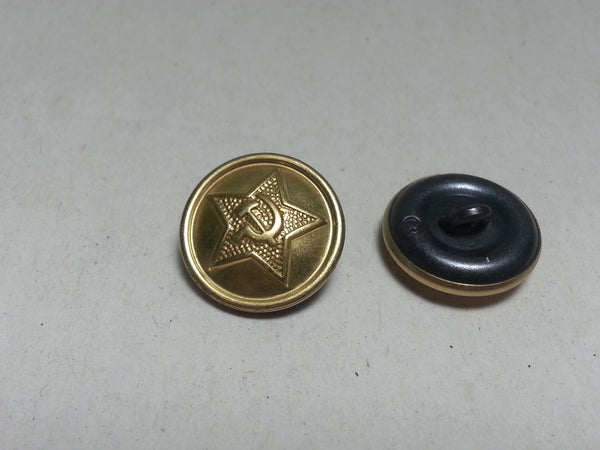 Repro WWII Soviet Russian 18mm Buttons - Brass – Ostfront