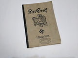 Original German Greif Song Book 1934