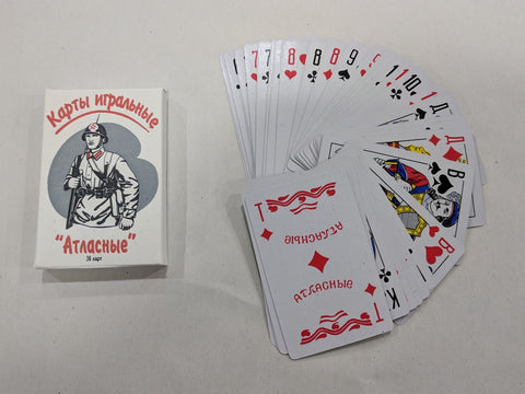 WWII Soviet Russian Playing Cards (Durak) Reproduction