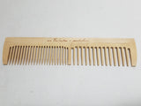 Wooden Comb with Russian Writing