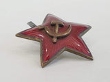 Original Soviet Cap Star 2 Piece Construction