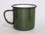 Repro Soviet Green Enamel Cups
