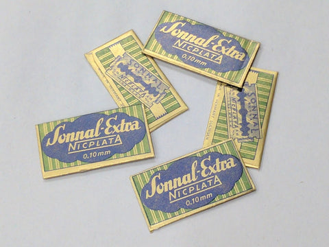 5 Original German Sonnal Extra Razor Blades